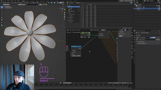 Create a Beautiful Flower in Blender 4.0 (Geometry Nodes | Part 2) смотреть онлайн
