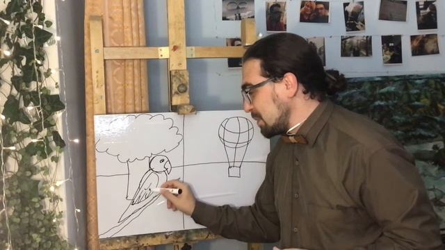 1б класс урок ИЗО - Рисуем птиц смотреть онлайн