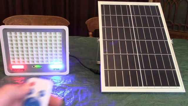 BRIGHTEST 200 Watt Outdoor Solar Flood Light FeelRight Brand Dusk to Dawn with Remote Control REVIE смотреть онлайн