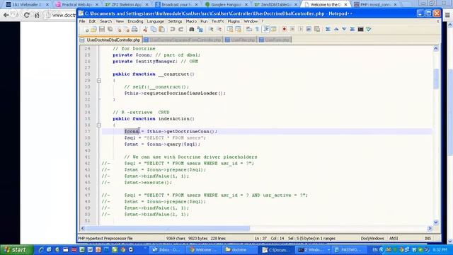 CRUD with Zend Franework 2 and Doctrine 2 DBAL смотреть онлайн