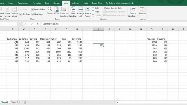 OFFSET function in Excel Part 1 смотреть онлайн