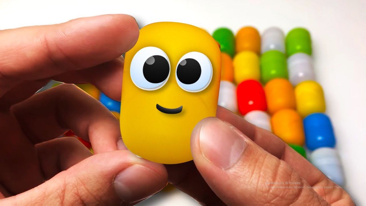 ЖИВАЯ КАПСУЛА - Открываем 50 СЮРПРИЗОВ и достаем игрушки Лунтик, фигурки Маша и Медведь и др. смотреть онлайн