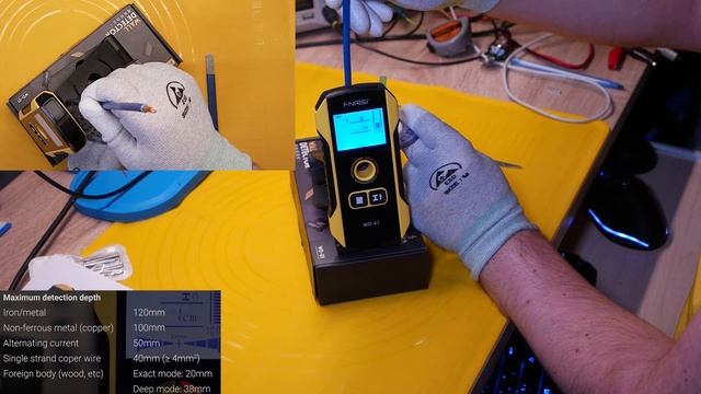 FNIRSI WD-01 детектор металла, детектор скрытой проводки смотреть онлайн