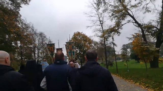 Молебен в строящемся Покровском Храме Могилева и крестный ход на покров Богородицы. смотреть онлайн