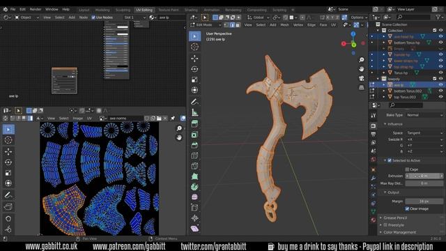 Axe - Detailed Game Objects - P17 - Normal Maps in Detail смотреть онлайн
