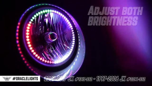 ORACLE Lights Jeep Wrangler Dynamic ColorSHIFT® Halo Kit смотреть онлайн