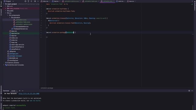 #2 Определение анимации затухания SCSS смотреть онлайн