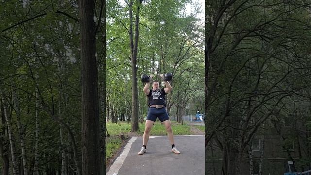 Рывок гирь по 28 кг, 1'мин., 24р. Первая проба пера.)) смотреть онлайн
