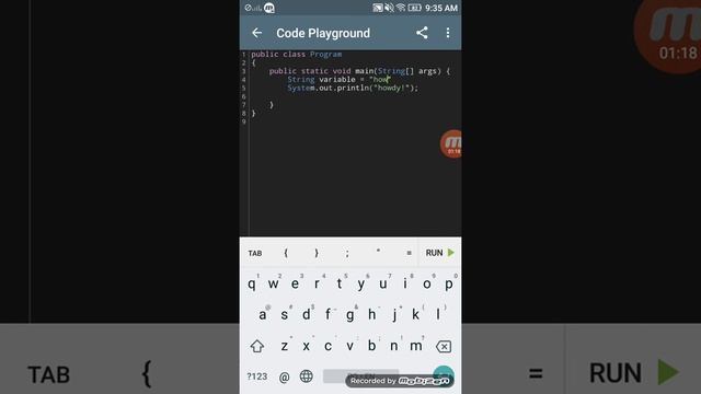02. Java Tutorial on Android Phone, Solo Learn Code Playground, Variables смотреть онлайн
