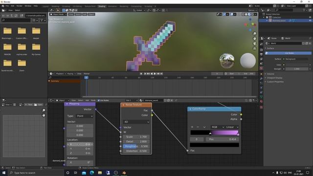 How to make minecraft enchanted effect in blender 2.9! смотреть онлайн