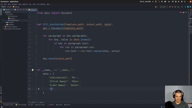 Automatically Fill Word Files with Python смотреть онлайн