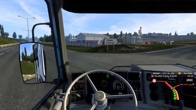 Euro Truck Simulator 2 Scania V3 Driving Glasgow to Highfield смотреть онлайн