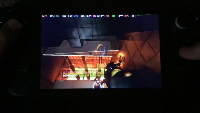 Portal With RTX on Steam Deck without map lighting with config tweaks using SteamOS 3.5.1 смотреть онлайн