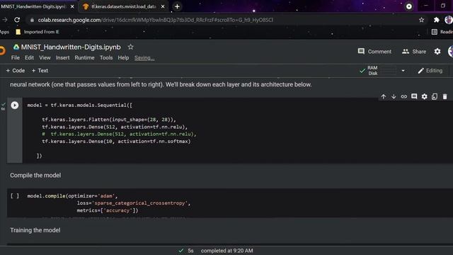 MNIST Handwritten Digits Dataset using Tensorflow & Keras смотреть онлайн