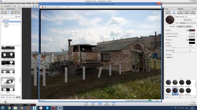 KeyShot - Пример рендера сцены из 3ds max и обработка в Photoshop смотреть онлайн
