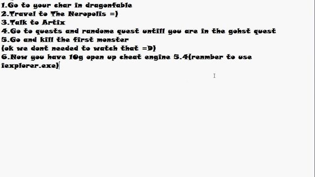 How to hack dragonfable gold using cheat engine 5.4 смотреть онлайн