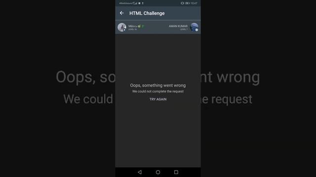 SoloLearn sad performance (oops, something went wrong - try again) смотреть онлайн