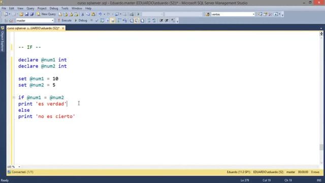 SQL Server | 38 - T-SQL Estructura de control IF смотреть онлайн