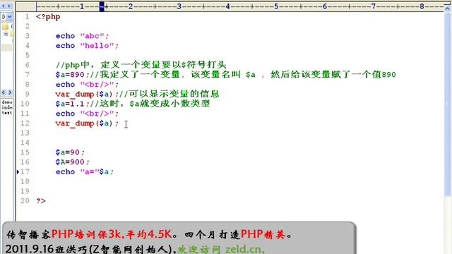 （learning php / PHP教程）第036讲 php基本语法介绍 php数据类型介绍 смотреть онлайн