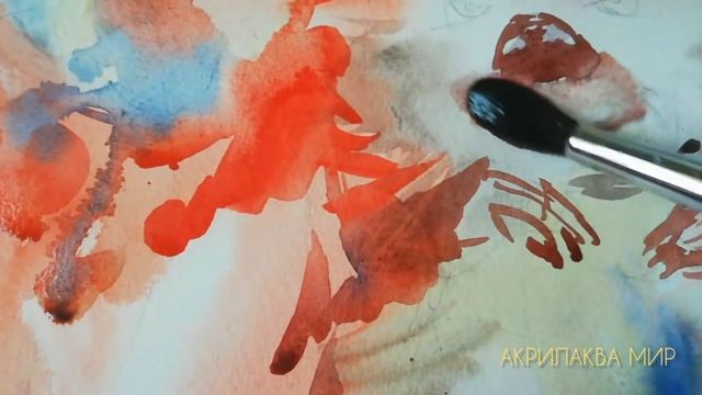 Лисичка и ёжик / Рисование / Акварель / Painting / Watercolor / #2 смотреть онлайн