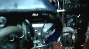 лодочный мотор Салют - карбюратор от бензопилы