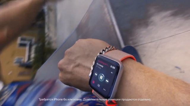 Apple Watch Series 3. Ваша музыка всегда с вами. смотреть онлайн