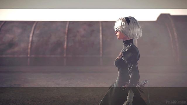 NieR Automata New Gameplay Boss Battle Full Demo (PS4, PC) 2017 смотреть онлайн