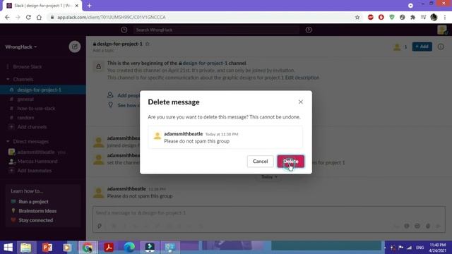 How to Delete Slack Message - In 1 minute смотреть онлайн