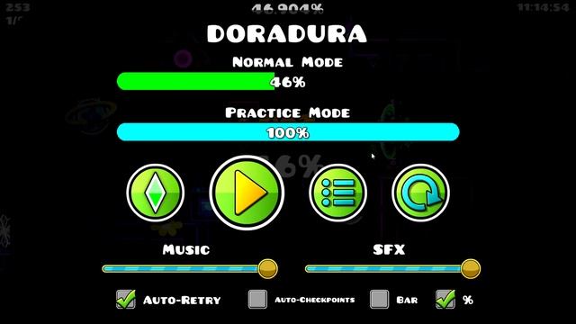 ?ХАЙПОВЫЙ ЭКСТРИМ! ПРОХОЖДЕНИЕ "DORADURA" BY IVASHKA | GEOMETRY DASH смотреть онлайн