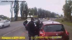 Драки на дорогах самая жеcть