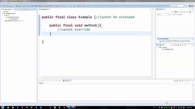 Java Tutorial - 49 - Final Methods and Classes смотреть онлайн