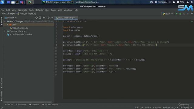 #7 Handling Command line Arguments || MAC Changer || Python for Ethical Hacking || S.M. Security смотреть онлайн