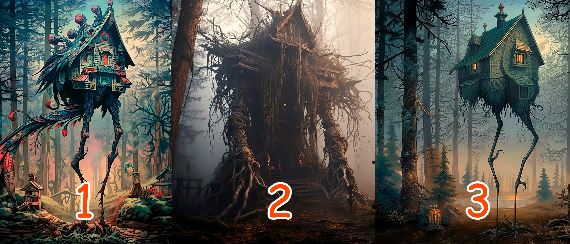 Выберите дом Бабы Яги и узнайте свои самые потаенные страхи смотреть онлайн