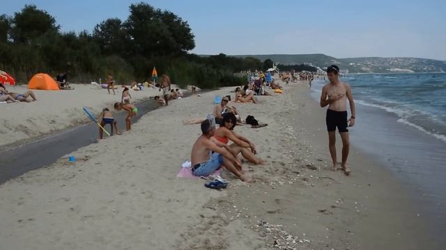 Болгария 2013. Кранево. Северный пляж. Обзор смотреть онлайн