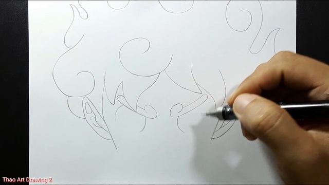 How to draw Luffy Gear 5 | anime sketch | step by step смотреть онлайн