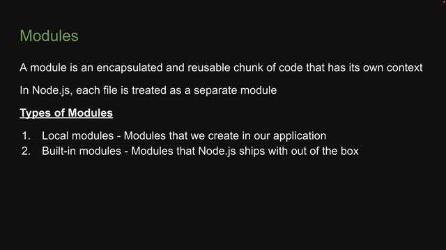 Node.js Tutorials - 8 - Modules смотреть онлайн
