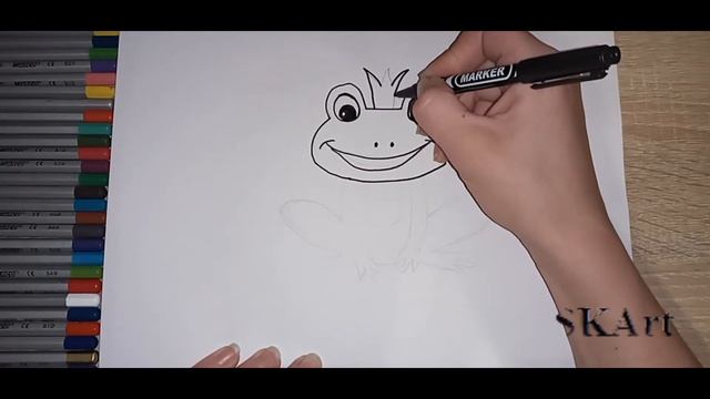 How to draw a frog смотреть онлайн