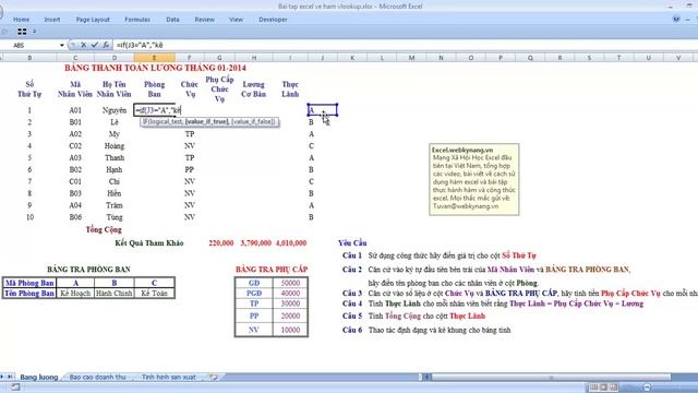 Cach su dung ham vlookup trong excel 2007 2010 2013 смотреть онлайн