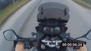 Suzuki V-Strom DL650 0-100Km Speed test