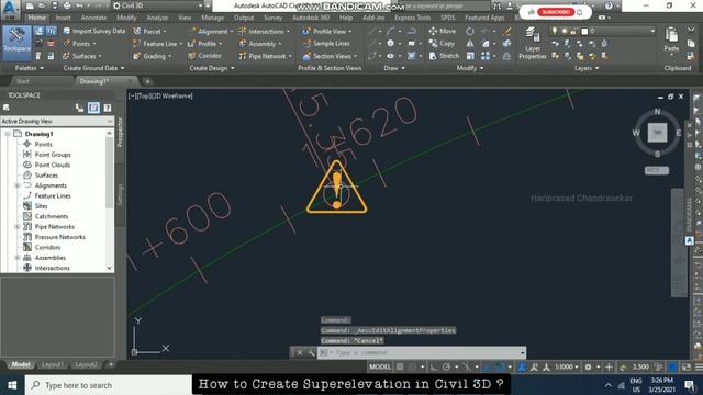 How to create Superelevation in Civil 3D ? смотреть онлайн