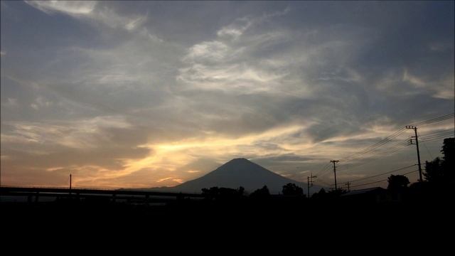 CASIO EXILIM EX-ZR850 TimeLapse 富士山・夕焼け（2015年7月26日） смотреть онлайн
