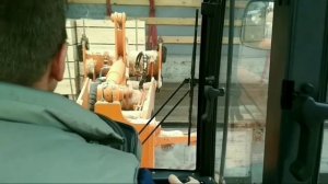 "Амкодор-320" на деревообрабатывающем предприятии.