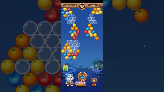 Shoot bubble fruit splash, level 1266-1299, fun fruit bubble game смотреть онлайн