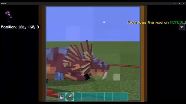 How tame the Shadowmane | ArkCraft Add-on | Minecraft Ark Addon Bedrock смотреть онлайн