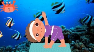 Under the Sea Yoga | Calming yoga for Kids | PE Cool Down | Brain Break | Kids Yoga