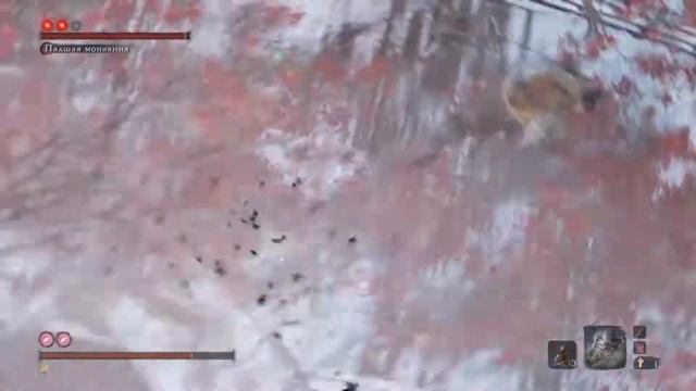 Sekiro Как сделать так, что бы стало всего 2 жизни БОСС "Падшая монахин"я смотреть онлайн