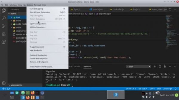 Node JS + Express , Fix Cors error in Normal +Debugging mode