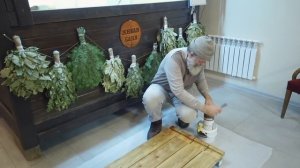 Пропитка для бани. Тунговое масло. Честный тест. //Живая Баня Иван Бояринцев