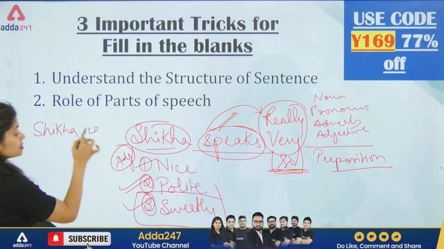 इन 3 Tricks से Fill in the Blanks होंगे आसान | English by Udisha Mishra смотреть онлайн