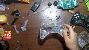 Замена корпуса джойстика xbox360 на прозрачный